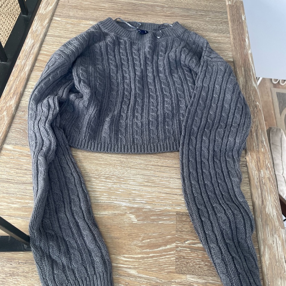 Gray sweater